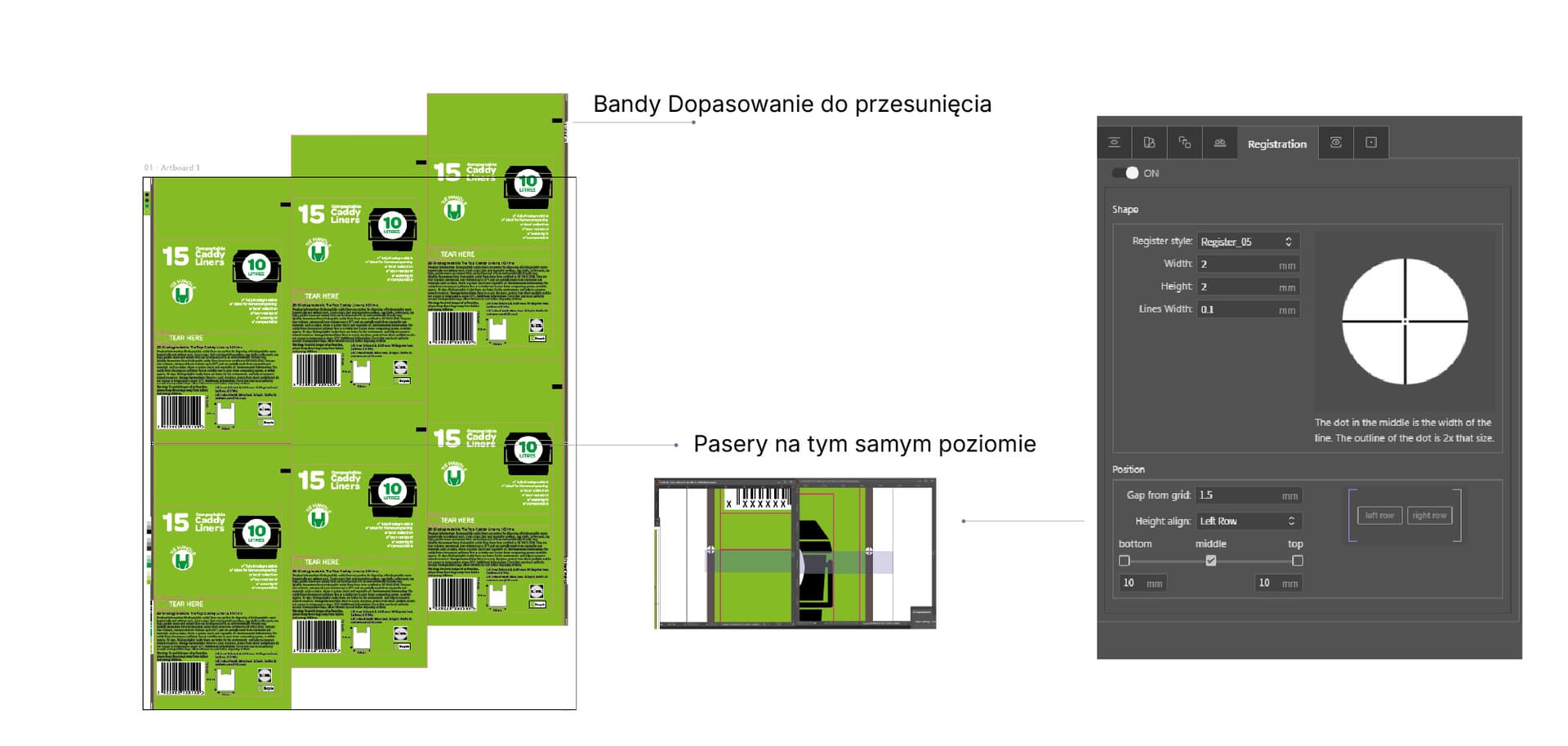 Tworzenie band i paserów