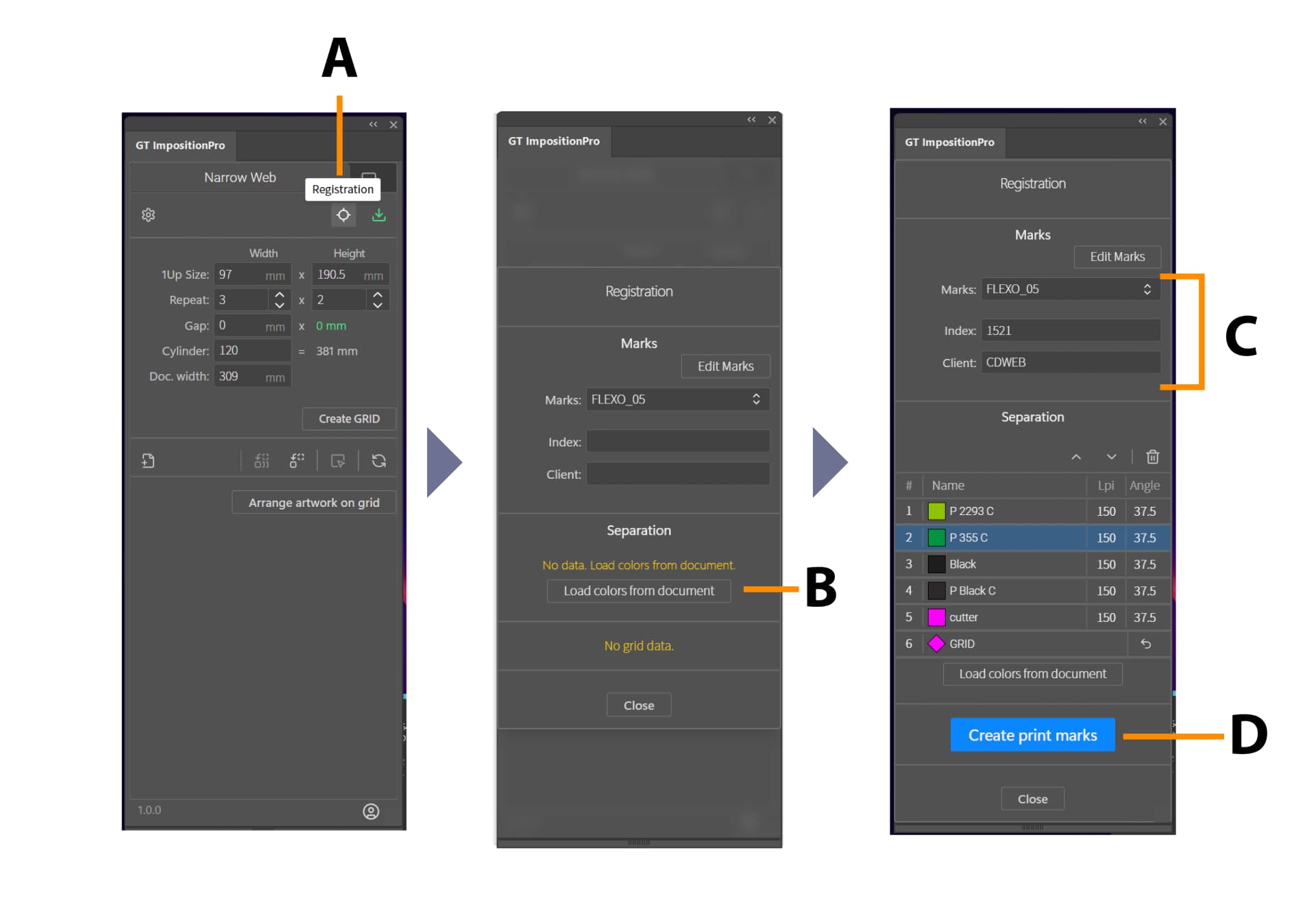 Tworzenie band i paserów